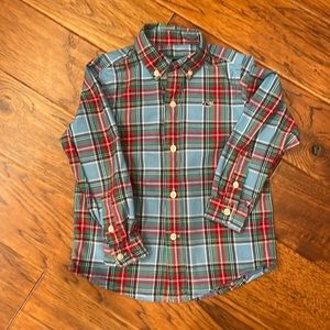 Vineyard Vines 4T plaid button down